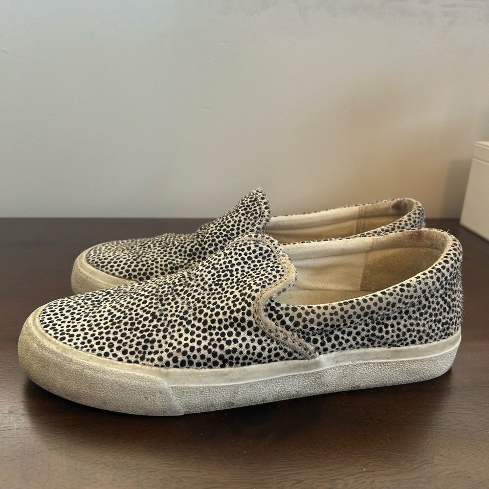 Madewell animal print slid on shoes - size 8